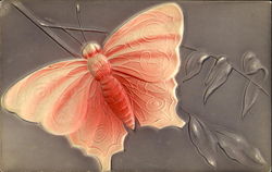 Butterfly, Embossed Postcard