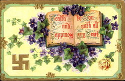 Health And Happiness To You With All My Heart Postcard