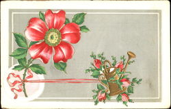 Blank Flowers Postcard