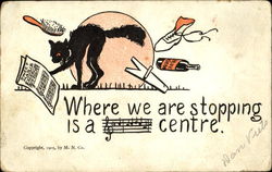 Where We Are Stopping Is A Centre Comic, Funny Postcard Postcard