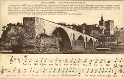 Avicnon Le Pont St-Benezet Postcard