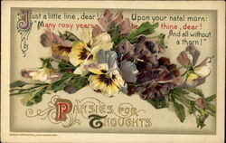 Pansies For Thoughts Postcard