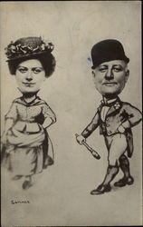 Caricatures Postcard