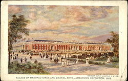 Palace Of Manufactures And Liberal Arts Jamestown Exposition 1907 Jamestown Exposition Postcard Postcard