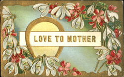 Love To Mother Postcard