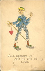 All Dressed Up And No One To Love Postcard