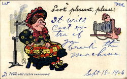 Look Pleasant Please! Women Postcard Postcard