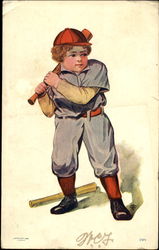 Up at Bat Postcard