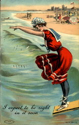 I Expect To Be Right In It Soon Swimsuits & Pinup Postcard Postcard