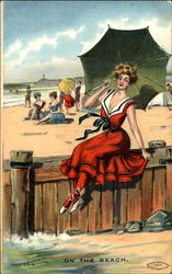 On The Beach Postcard