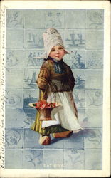 Katrina Dutch Children Postcard Postcard