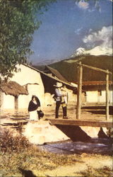 Mt. Ixtacihuatl In Old Mexico Postcard Postcard