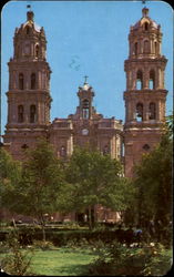 Park And Cathedral San Luis Potosi, S. L. P Mexico Postcard Postcard