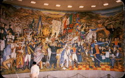 O'Gorman Mural On Mexico's Independence Postcard Postcard