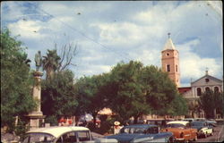 View Of First Little Square In Nuevo Laredo Mexico Postcard Postcard