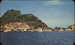 Yacht Basin And Docks For The Fishing Fleet Postcard