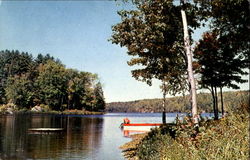 A Muskoka Lake Scene In The Huntsville Postcard