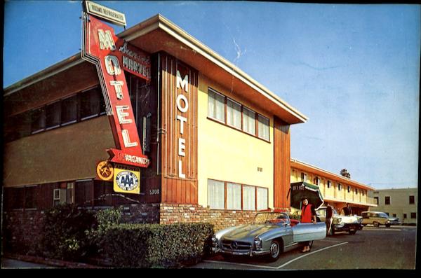 Sunset Marvel Motel, 5308 Sunset Blvd. - Mercedes-Benz 300 S Roadster ...