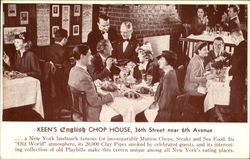 Keen's English Chop House, 36th Street near 6th Avenue Postcard