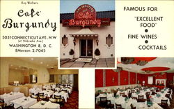 Café Burgundy, 5031 Connecticut ave Postcard