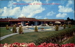 Palm Springs Home Of Alice Faye And Phil Harris Postcard