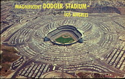 Magnificent Dodger Stadium Postcard