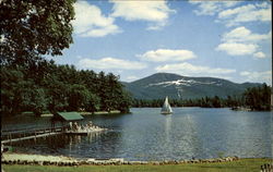 Lovely Algonquin Bay On Lake George New York Postcard Postcard