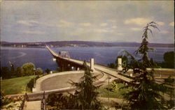 Lake Washington Pontoon Bridge Seattle, WA Postcard Postcard