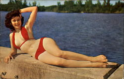 Relaxing Is Fun Swimsuits & Pinup Postcard Postcard