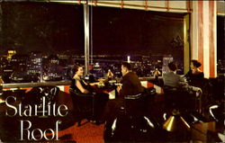 Night View Of San Francisco From The Starlite Roof Postcard