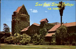 San Jose State College California Postcard Postcard