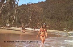 Maracas Beach North Coast Trinidad Caribbean Islands Postcard Postcard