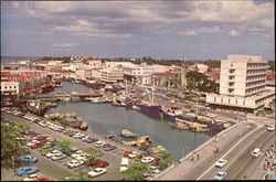 Careenage Scene Bridgetown, Barbados Caribbean Islands Postcard Postcard