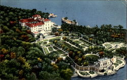 Aerial View Vizcaya - Dade County Art Museum Postcard