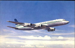 Air New Zealand Dc-8 Jetliners Aircraft Postcard Postcard