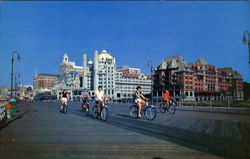 It's A Real Treat To Bicycle Along The Wooden Way Atlantic City, NJ Postcard Postcard