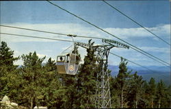 Gondola Approaching Summit Mt. Whittier Postcard