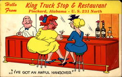 Hello From King Truck Stop & Restaurant, U. S. 231 North Postcard