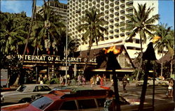 Entrance To The International Market Place, Waikiki Beach Postcard