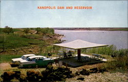 Kanopolis Dam And Reservoir Postcard