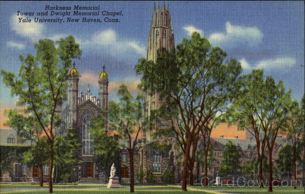 Harkness Memorial Tower And Dwight Memorial Chapel, Yale University New ...