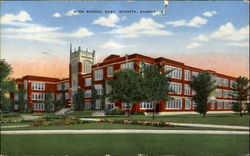 High School East Wichita, KS Postcard Postcard