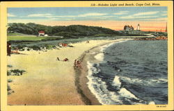 Nobska Light And Beach Cape Cod, MA Postcard Postcard