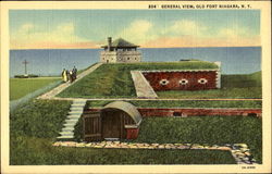 General View Old Fort Niagara Postcard