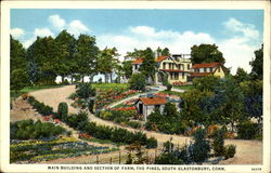 Main Building And Section Of Farm Postcard