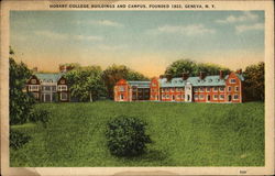 Hobart College Building And Campus Postcard