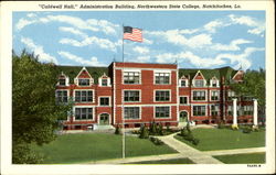 Caldwell Hall Administration Building, Northwestern State College Natchitoches, LA Postcard Postcard