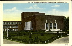 Fine Arts Building, Northwestern State College Natchitoches, LA Postcard Postcard