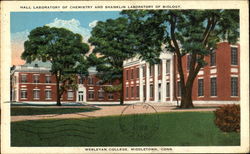 Hall Laboratory Of Chemistry And Shanklin Laboratory Of Biology, Wesleyan College Middletown, CT Postcard Postcard