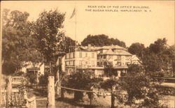 Rear View Of The Office Building The Sugar Maples Maplecrest, NY Postcard Postcard